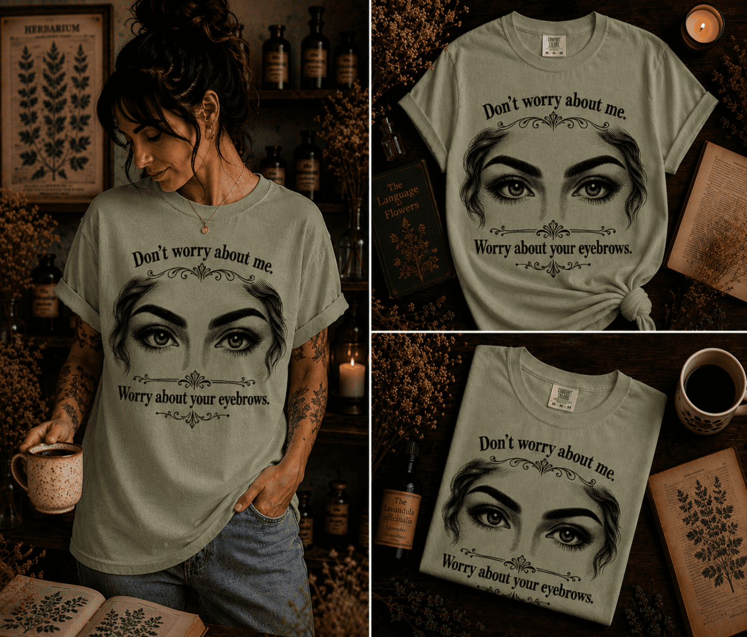 Worry About Your Eyebrows Tee product image